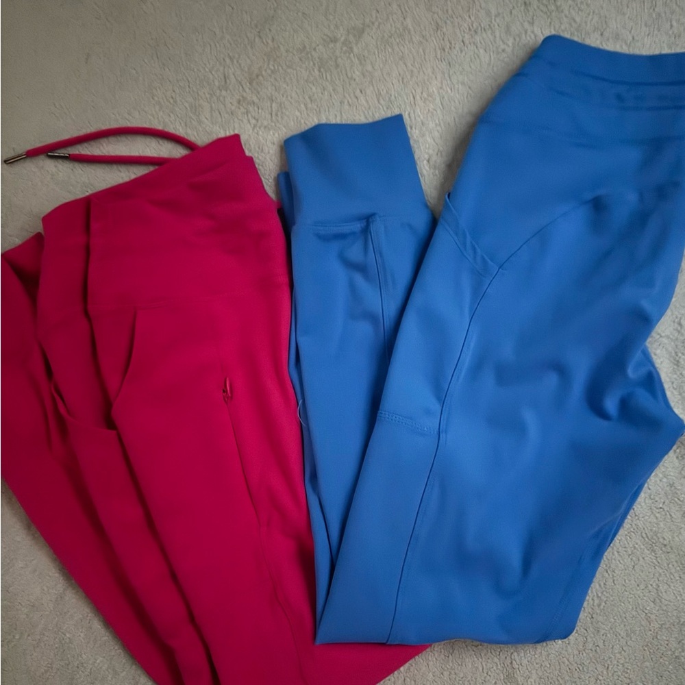 Unk Vibrant Pink and Blue Joggers for Casual Comfort